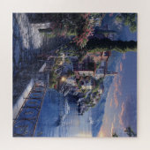 Puzzle Chemin côtier italien sur la lune - Vues nocturnes (Horizontal)