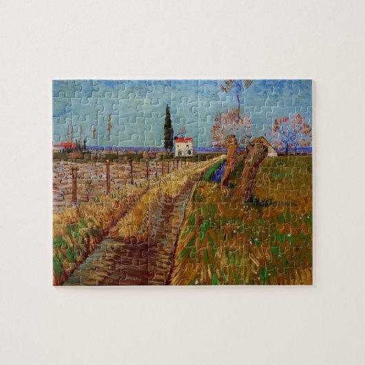 Puzzle Chemin dans un champ, saules de Vincent van Gogh (Horizontal)