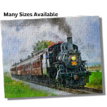 Puzzle Chemin de fer à vapeur Moteur Locomotive Peinture<br><div class="desc">Steam Train Painting Puzzle - voir mon magasin pour plus de grands cadeaux de train.</div>