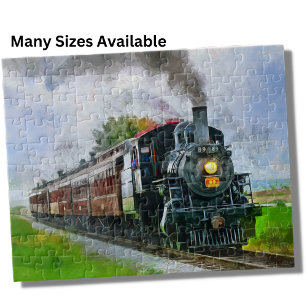 Puzzle Chemin de fer à vapeur Moteur Locomotive Peinture