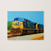 Puzzle Chemin de fer CSX Yellow Blue Diesel (Horizontal)