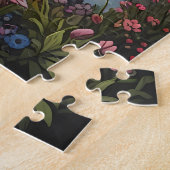Puzzle Chemin de fer pittoresque avec arbres et fleurs (Côté)