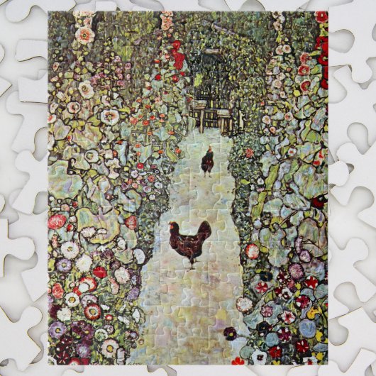 Puzzle Chemin de jardin avec poulets, Gustav Klimt, Art N