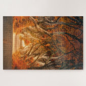 Puzzle Chemin de la forêt d'automne (Horizontal)