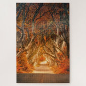 Puzzle Chemin de la forêt d'automne (Vertical)