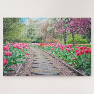 Puzzle Chemin de tulipe pittoresque
