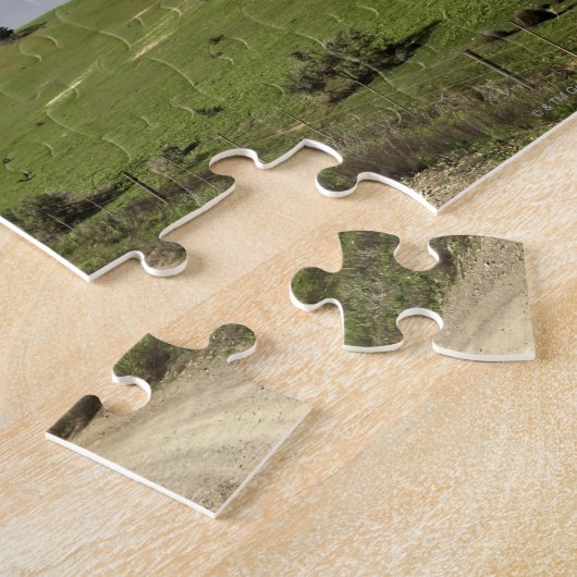 Puzzle Chemin d'exploitation tortillant entre les champs (Côté)