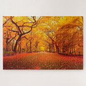 Puzzle Chemin d'or d'automne (Horizontal)