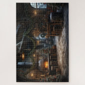 Puzzle Cheminée de Noël rustique vintage (Vertical)