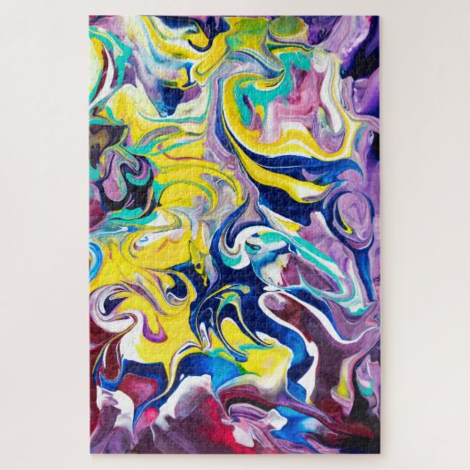 Puzzle Chemins de splendeur - remous, solides et pastels (Vertical)