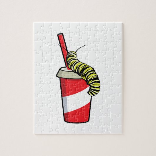 Puzzle Chenille avec boisson (Vertical)