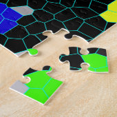 Puzzle Chèques En Verre Coloré Opalescent, (Côté)