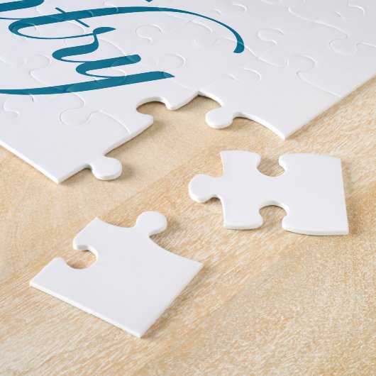 Puzzle Chercher ce qui compte Turquoise (Côté)