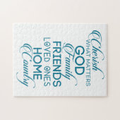 Puzzle Chercher ce qui compte Turquoise (Horizontal)