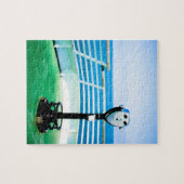 Puzzle Chercheur de vue bleu vert (Horizontal)