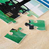 Puzzle Chercheur de vue bleu vert (Côté)