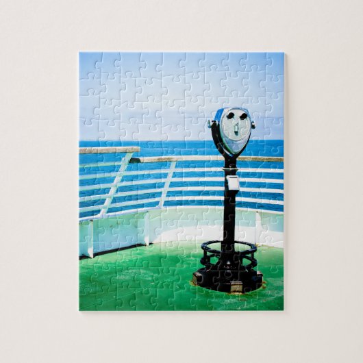 Puzzle Chercheur de vue bleu vert (Vertical)