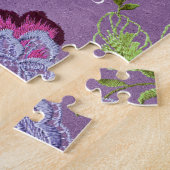 Puzzle Cherchez Dieu premier Inspirationnel Floral Violet (Côté)