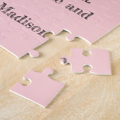 Puzzle Chère maman mère Lettre de jour Fun Pink Typograph (Côté)