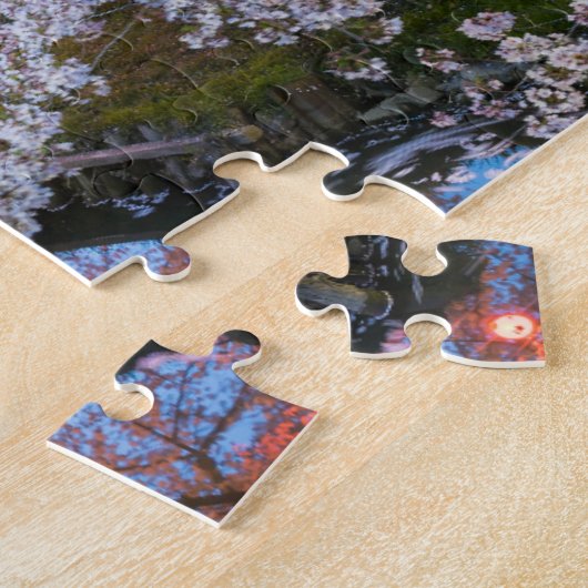 Puzzle Cherry blossom canal (Côté)