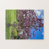 Puzzle Cherry Blossom Tree Park à Brighton Heure du print (Horizontal)