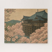 Puzzle Cherry Blossoms at Kiyomizu-dera (Horizontal)