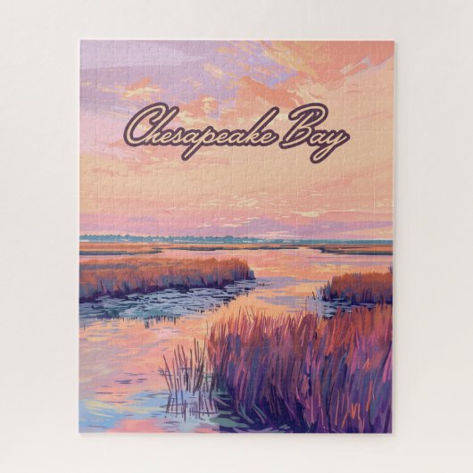 Puzzle Chesapeake Bay Annapolis Maryland Virginie Sunrise (Vertical)