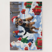 Puzzle Chesapeake Bay Retriever Neige avec Casquette de N (Vertical)