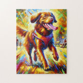 Puzzle Chesapeake Bay Retriever Portrait de chien Acryliq (Vertical)