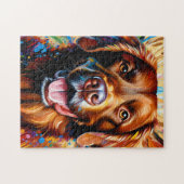 Puzzle Chesapeake Bay Retriever Portrait de chien Acryliq (Horizontal)