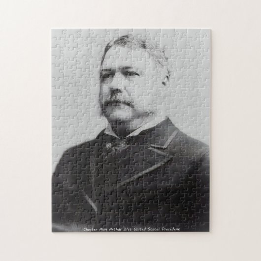 Puzzle Chester Alan Arthur 21e Président de l'Amérique. (Vertical)