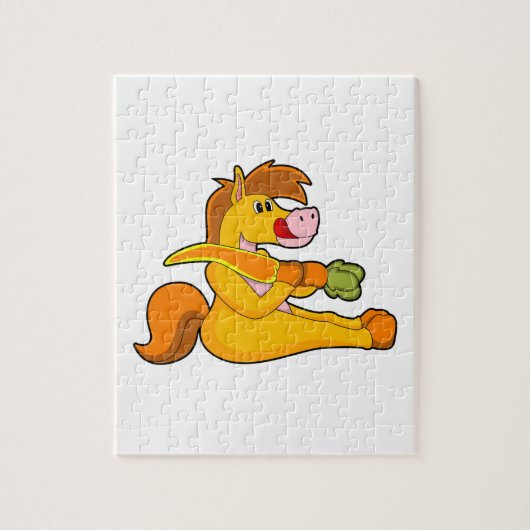 Puzzle Cheval à la carotte (Vertical)