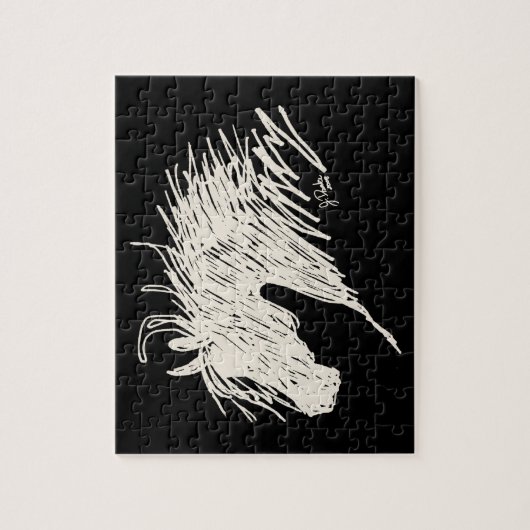 Puzzle Cheval Abstrait (Vertical)