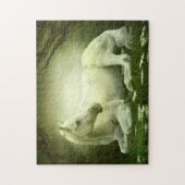 Puzzle Cheval arabe gris (Vertical)