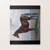 Puzzle Cheval Arabe Se Trouvant Dans Un Champ (Vertical)