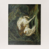 Puzzle Cheval attaqué par un lion (par Théodore Géricault (Vertical)