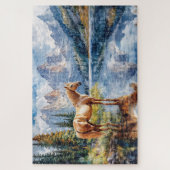 Puzzle Cheval au bord du lac Pittoresque (Vertical)