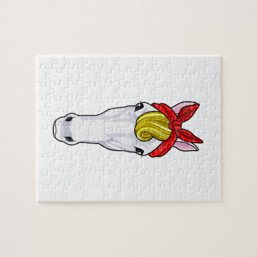 Puzzle Cheval au ruban (Horizontal)