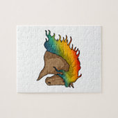 Puzzle Cheval avec cheveux arc-en-ciel (Horizontal)