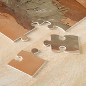 Puzzle Cheval avec Mesas du désert (Côté)