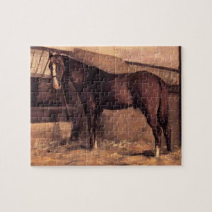 Puzzle Cheval bai roussâtre dans les écuries