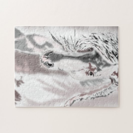 Puzzle Cheval blanc (Horizontal)