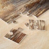 Puzzle Cheval Blanc À Travers Les Vagues Océaniques (Côté)