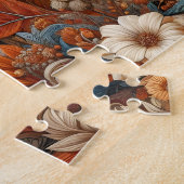 Puzzle Cheval Blanc Floral Automne (Côté)