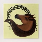 Puzzle Cheval Brown celtique Jaune (Horizontal)