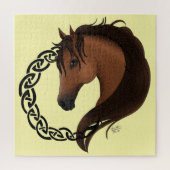 Puzzle Cheval Brown celtique Jaune (Vertical)