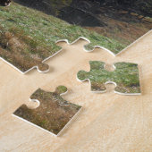 Puzzle Cheval Brown et blanc à l'étang d'automne (Côté)