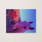 Puzzle Cheval Brown et Coeur Rouge (Horizontal)