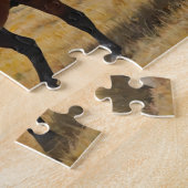 Puzzle Cheval Brown moderne et tendance à la course (Côté)