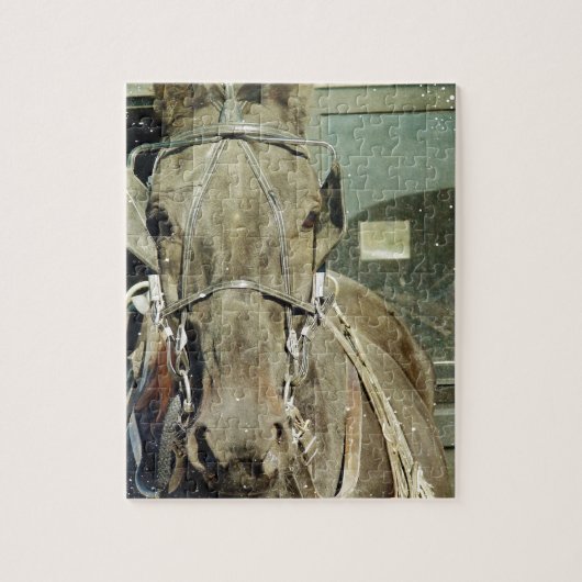 Puzzle Cheval Buggy Grunge Amish (Vertical)